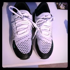 White and Blue Air Max 270